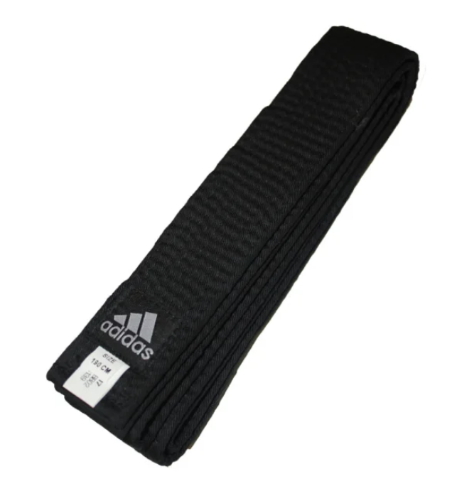 Adidas Training Black Belt (Cloth Label) [4.3cm] Double Round