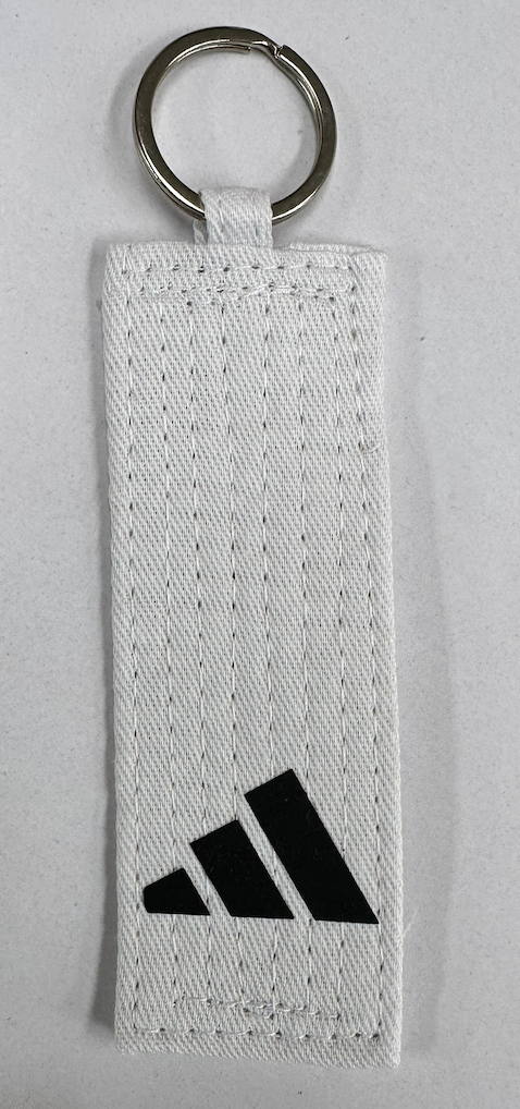 [Limited Edition] Adidas white belt mini keychain